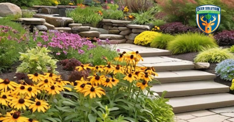 Golden Brown-Eyed Susans flourish in deer-proof gardens with Deer Solution® repellent. Do deer eat them?