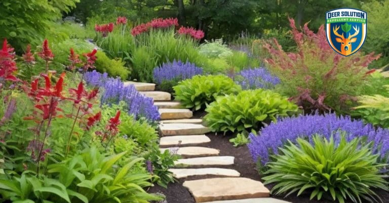 Sustainable, eco-friendly garden with native plants and Great Blue Lobelias. Do deer eat them?