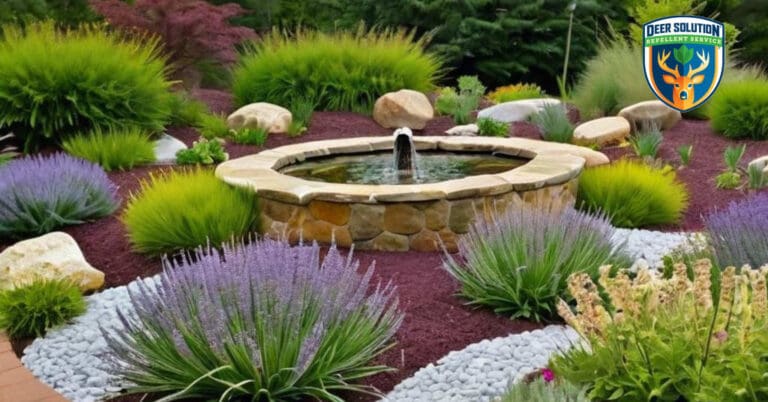 Sustainable garden with Lambs' Ears, perennials, and Deer Solution®. Do deer eat them?