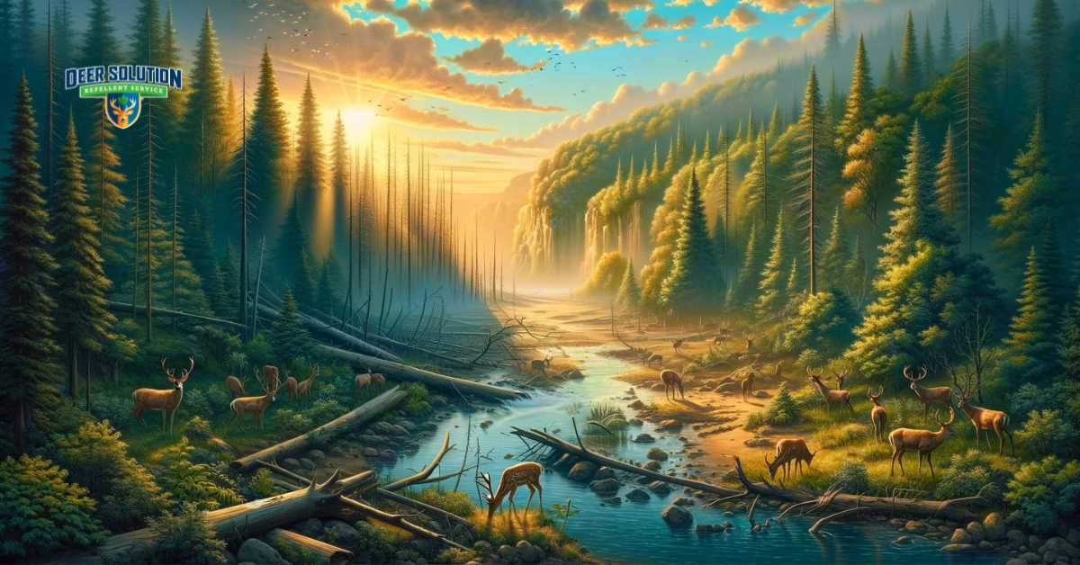 Alcona County's natural beauty contrasted with signs of ecological stress due to deer overpopulation, highlighting the need for environmental stewardship