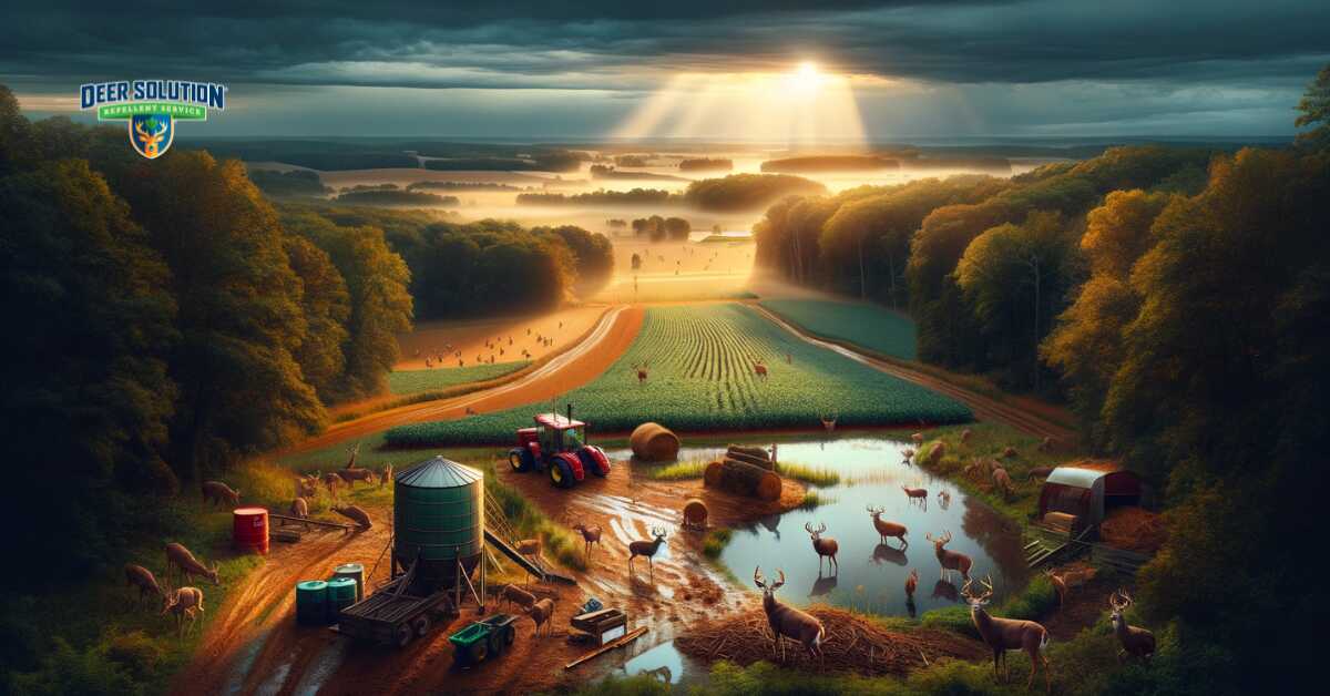 Scenic view of Calvert County, portraying 'Deer in the Spotlight' with a focus on the 2023 Harvest Report's revelations about deer populations and their management