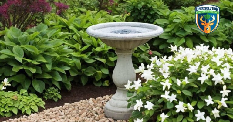 Garden with jasmine and deer-proof plants flourishes with Deer Solution® repellent. Do deer eat jasmine?